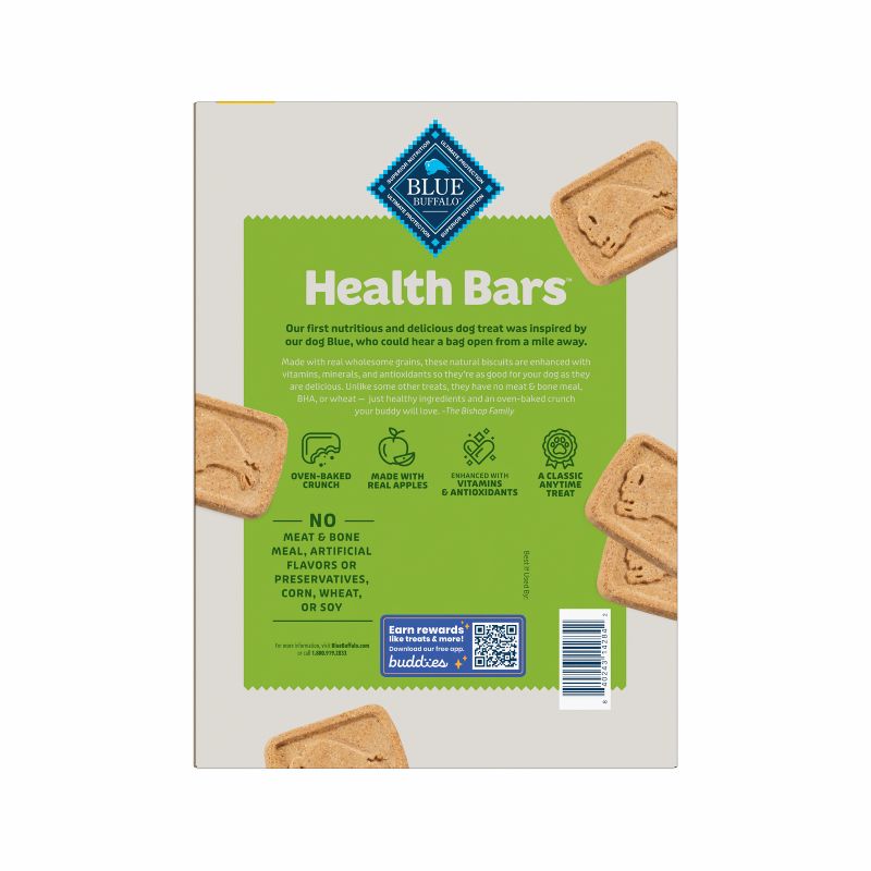 Blue Buffalo Health Bars Natural Crunchy Dog Treats Biscuits with Apple & Yogurt Flavor, 3 of 6