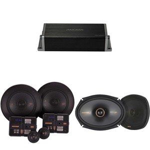 Kicker 47KEY2004 4-Channel DSP Smart Amp w/ 51KSS 5.25" & 6x9" Audio Upgrade Bundle - 1 of 4