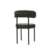 NicBex Boucle Fabric Dining Chairs Set of 2, Mid-Century Curved Backrest, Round Upholstered Kitchen Chairs for Apartment/ Bedroom - 3 of 4