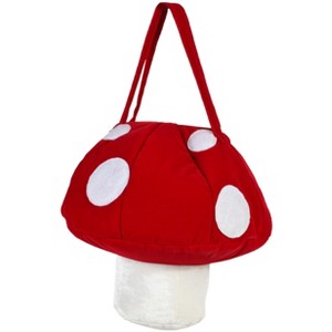 HalloweenCostumes.com  Women Women's Plush Red Mushroom Handbag, Red/White - 1 of 1