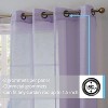 HLC.ME Semi Sheer Voile Light Filtering Transparent Window Curtain Grommet Panels - Set of 2 - 2 of 4
