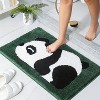 Cute Panda Bathroom Rug, Non-slip Super Absorbent Soft Bathroom Rug, Machine Washable, Bathtub Rug Shower Indoor Area Use - 4 of 4