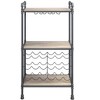 Vynxaria Brantley Antique Oak & Sandy Gray Finish Wine Rack - 4 of 4