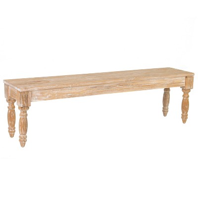 Yeats Teak Bench Beige - East At Main