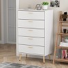 Famapy Vertical Dresser Storage Cabinet White 5 Drawer Large Storage Space Tall Cabinet Legs - image 2 of 4