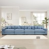 170" Oversized Cloud Modular Sectional Couch, Premium Corduroy 3-Seater Extra-Thick Armrests, Good Resilience Cushion, 12 Throw Pillows - 2 of 4