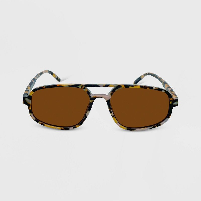 Tortoise Print Aviator Sunglasses - Wild Fable&#8482; Brown, 1 of 3