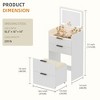 Fredees 3-in-1 Vanity Desk with Flip Top Mirror and Lights - 2 of 4