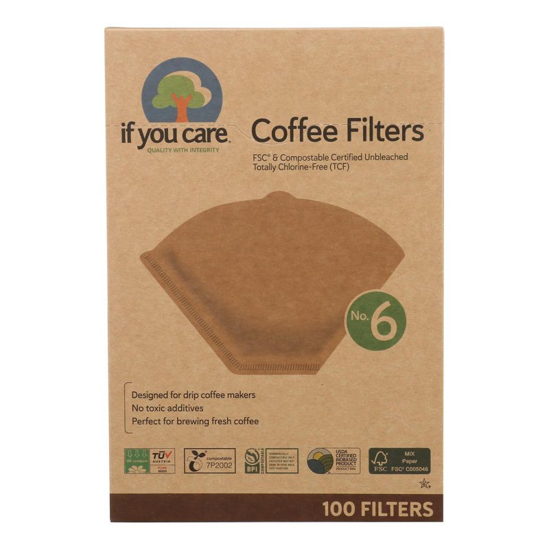 If You Care Unbleached Coffee Filters No. 6 - Case of 12/100 ct, 2 of 6