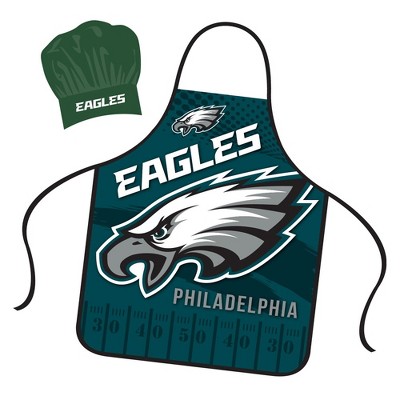 NFL Apron & Chef Hat Set, with Large Team Logo - Philadelphia Eagles