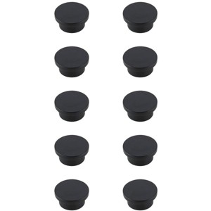 Elegant Lighting Trovon 1.6Inch Diameter Matte Black Oversize Round Knob Multipack (Set of 10) - 1 of 4