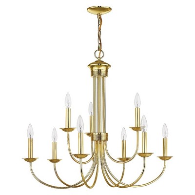 Estate Bronze 9-Light Classic Steel Chandelier