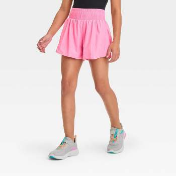 NEW All In Motion Girls' Double Layered Run Shorts Size XL (14/16)