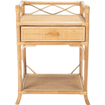 Rumi 1 Drawer 1 Shelf Nightstand  - Safavieh