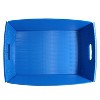 Flipside Corrugated Plastic Letter Tray Blue 4/Pack (40362) - 4 of 4