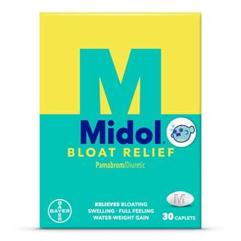 Midol Bloat & Menstrual Symptom Relief Caplets with Pamabrom - 30ct