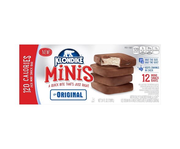 Klondike Minis Original Vanilla Ice Cream Bars - 12ct
