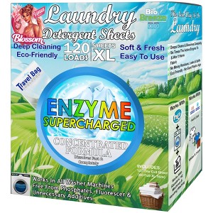 5 Star Super Deals Laundry Detergent Sheets (120 Loads) Liquidless, Eco-Friendly, Hypoallergenic, & Enzyme-Based Stain Removal - 1 of 4