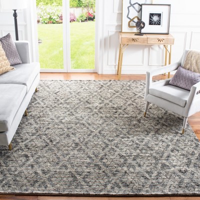 Gray Hand-Knotted Wool 8' x 10' Area Rug