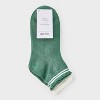 Women's Pointelle 3pk Ankle Socks with Scallop Cuff - Auden™ 4-10 - 2 of 3