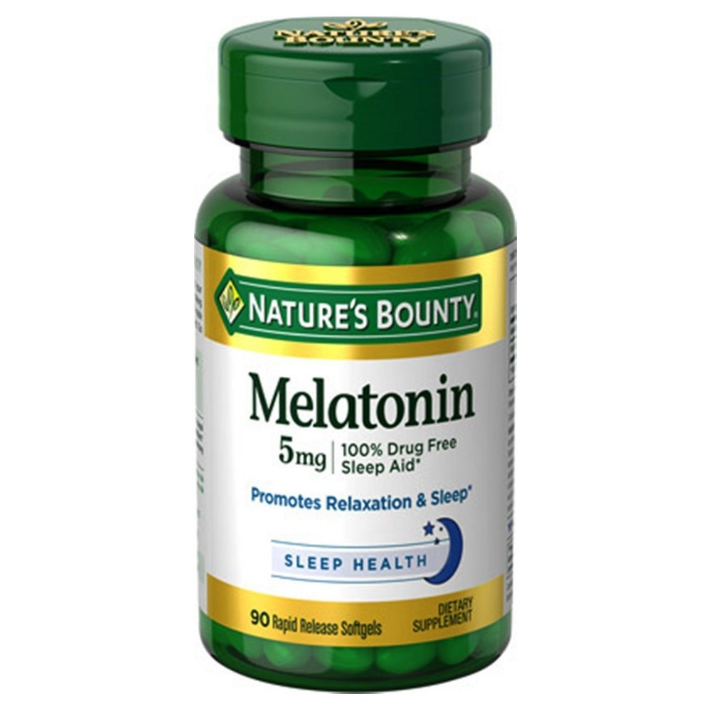 UPC 074312157455 product image for Nature's Bounty Melatonin 5 mg Softgels - 60 Count | upcitemdb.com