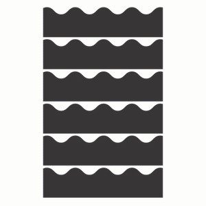 Carson Dellosa Education Black Scalloped Border, 39 Feet Per Pack, 6 Packs - 1 of 2
