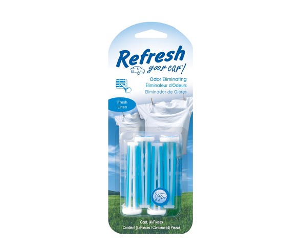 Refresh Your Car Fresh Linen 4pk Vent Sticks