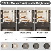 Vanity Desk with Mirror, 5 Metal Sliding Drawers,6 Open Shelves, Large Storage Dressing Table Set for Bedroom Corner - 4 of 4