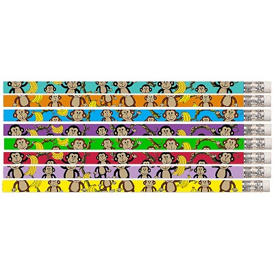 Musgrave Pencil Company Dancin’ Monkey Motivational Pencils, 12 Per Pack, 12 Packs