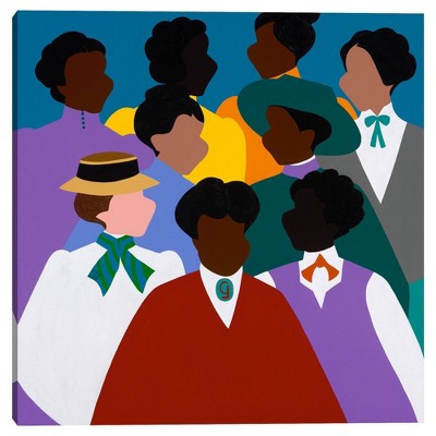 35" x 35" Belle Epoque Madam Cj Walker by Synthia Saint James Canvas Art Print - Masterpiece Art Gallery