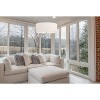 Cal Lighting 60W X 3 Addison Drum Pendant Fixture. Dia:24 - 3 of 3