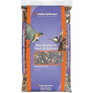 Valley Splendor 5 Lb. Mealworm, Nuts, & Raisins Wild Bird Food - 1 of 1