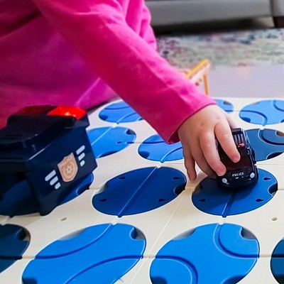Police DIY Track Maze Set with Motorized Vehicle