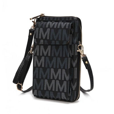 MKF Collection Cossetta Cell Phone Crossbody Wristlet Handbag Vegan Leather Versatile Multi-Use Phone Holder by Mia K