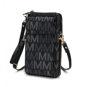 MKF Collection Cossetta Cell Phone Crossbody Wristlet Handbag Vegan Leather Versatile Multi-Use Phone Holder by Mia K - 1 of 4