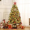 Christmas Tree 4.5FT Pre-Lit Artificial Xmas Tree, Easy Fold Storage, for Indoor Outdoor Decor - 2 of 4