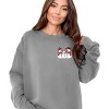 Snowman Family - Women's Garment Dyed Graphic Sweatshirt - 2 of 4