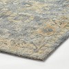 5'x7' Warm Bright Area Rug Indigo - Threshold™ designed with Studio McGee: Floral Botanical Low Pile Indoor Rug - 3 of 4