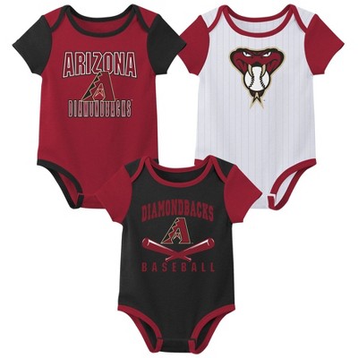 Mlb Arizona Diamondbacks Baby Boys' 3pk Short Sleeve Bodysuit - 0-3m :  Target