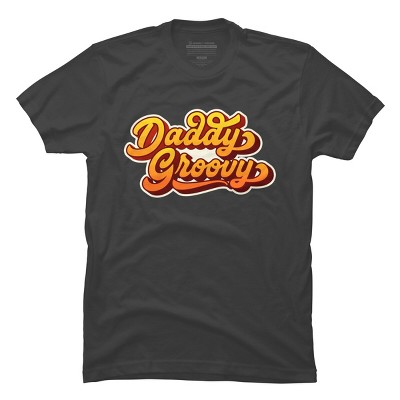 Men's Design By Humans Retro Vintage Daddys Groovy By AmberDawn888 T-Shirt