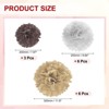 Unique Bargains Wedding Shower Bridal Party Decoration 3 Size Paper Pom Poms Flower Ball 15 Pcs - 2 of 4