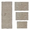 Bell Flower Collection Tufted Bath Rugs, Extra Soft and Absorbent, Non-Slip Bath Mats, Machine Washable Bathroom Mats, 4 Pcs Set with Runner, Linen - 2 of 4
