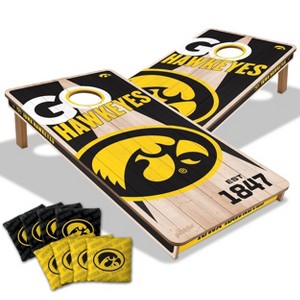 NCAA Iowa Hawkeyes 2'x4' Wood Toss Game Set - 1 of 4