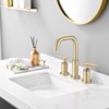 ALEXOUN Bathroom Faucet 3 Hole 2 Handle Vanity Sink Faucet, Brushed Golden - 4 of 4