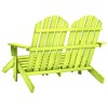 vidaXL 2-Seater Patio Adirondack Chair&Ottoman Fir Wood White - 4 of 4