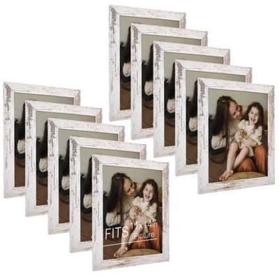 Golden State Art 11X14 MDF Picture Frame 0.59 Inch Thickness for 11x14 Photo - Pack of 10