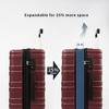 100% ABS Lightweight Suitcase with 360° Spinner Wheels, Telescoping Handle & Spacious Interior Durable, Secure Travel Luggage Set - 3 of 4