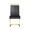 CAVINAS Modern Dining Chairs, Faux Leather High Back Upholstered Side Chair with C-shaped Tube Metal Legs, Guest Office Chair - 4 of 4