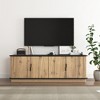 TiramisuBest Natural Wood Grain Tech-Inspired MDF Dome Cabinet - A Smart Combination of Snack Storage and LED Lighting. - Natural Wood MDF D - 2 of 4