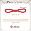 Unique Bargains Cotton Hand-Woven Decorative Drape Curtain Tiebacks with Wood Club - 2 of 4
